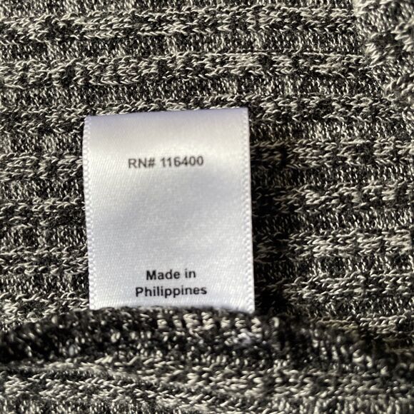 Lark and Ro Sweater Dress Knit Ribbed Short Sleeve Cowl Neck Large New w/o Tag - Picture 6 of 8